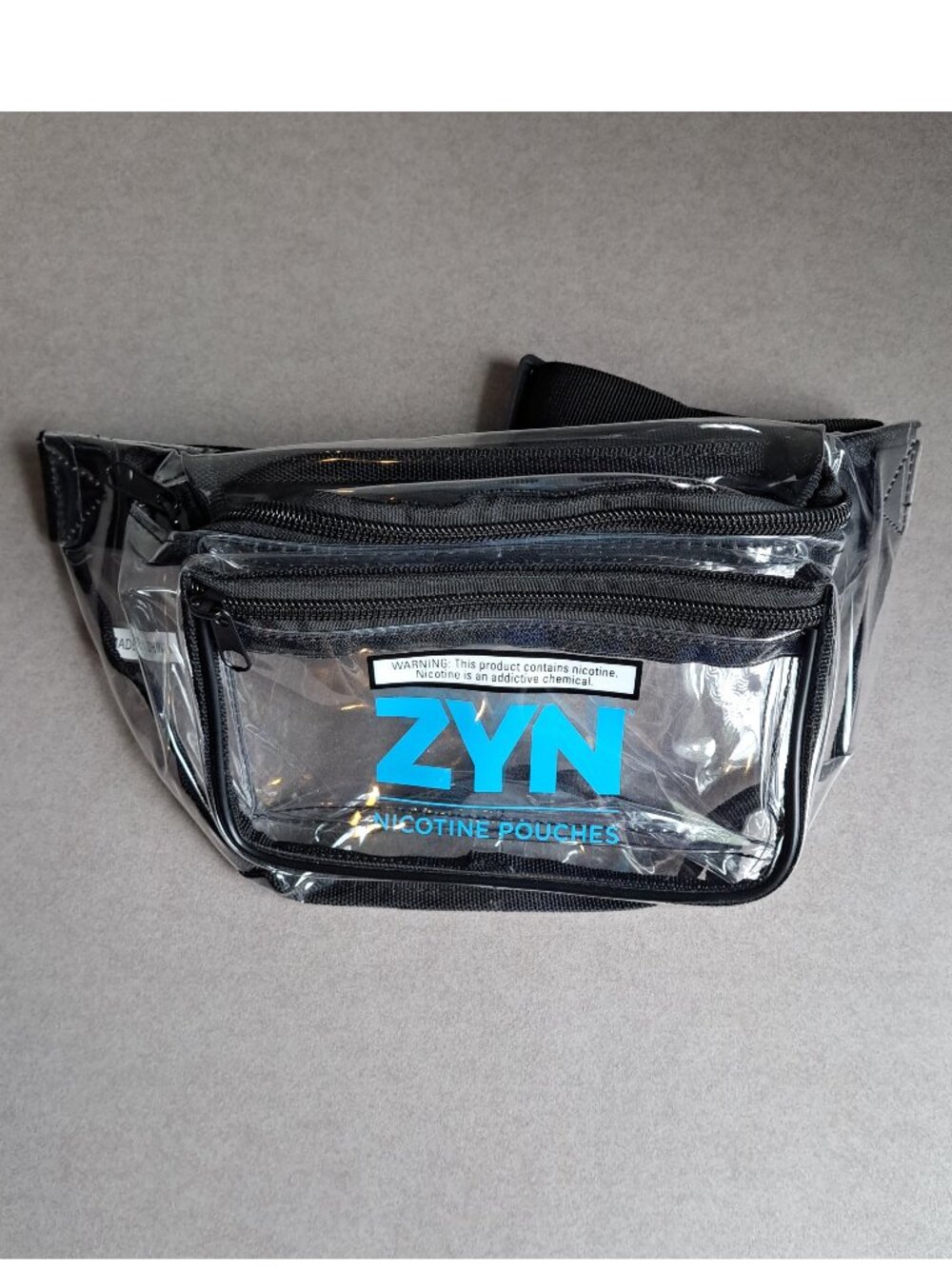 ZYN Nicotine Pouches USED Clear Fanny Pack (Pouch, Bag)
